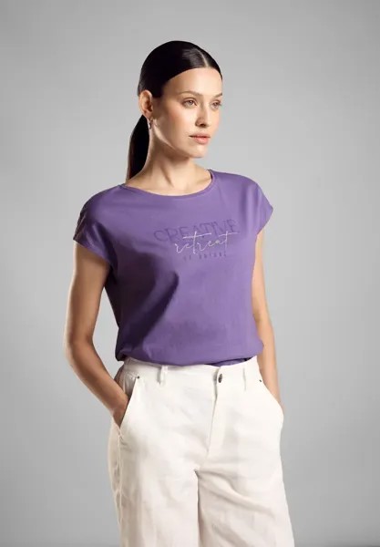 Майка STREET ONE из чистого хлопка, цвет Bellflower Lilac