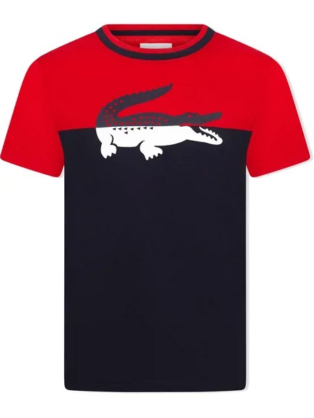 Lacoste Kids футболка в стиле колор-блок