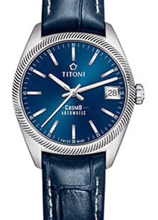 Швейцарские наручные  женские часы Titoni 828-S-ST-612. Коллекция Cosmo