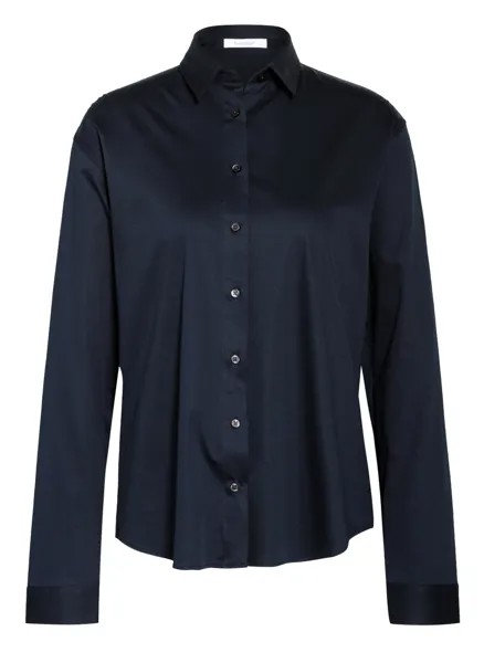 Блуза рубашка Soluzione aus Jersey, темно-синий