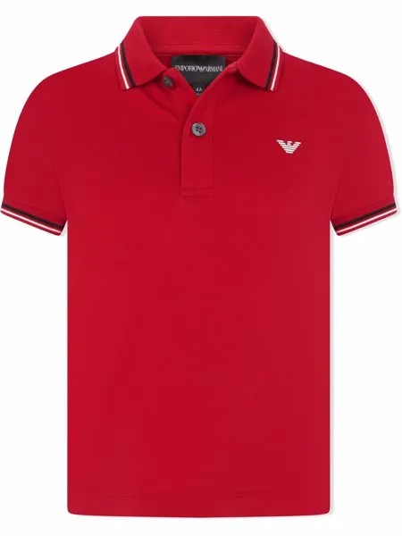 Emporio Armani Kids рубашка поло с логотипом
