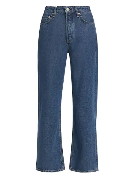Легкие широкие джинсы Logan со средней посадкой Rag & Bone, цвет lily
