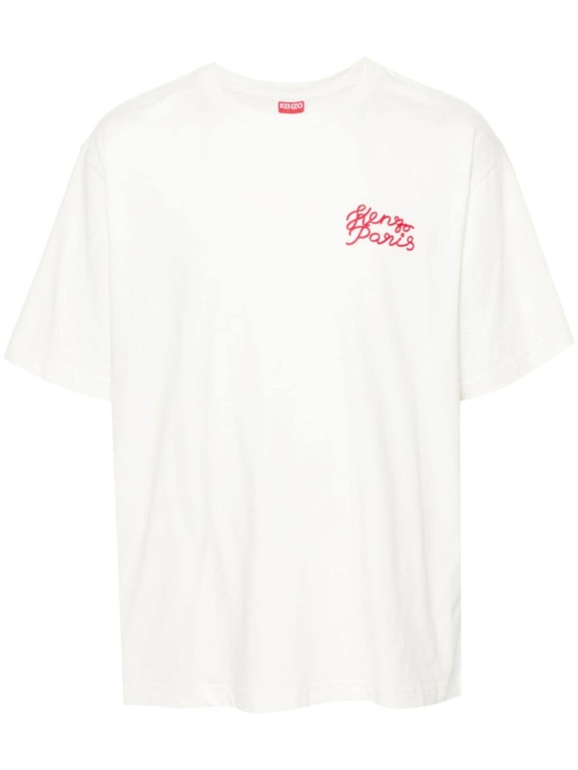 Kenzo футболка с вышивкой, белый