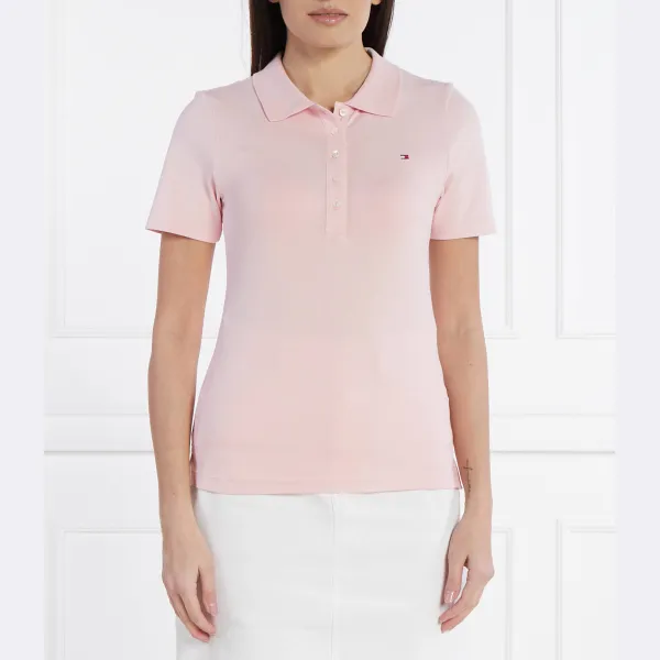 Рубашка-Поло узкого кроя Tommy Hilfiger, розовый