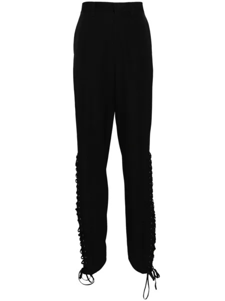 Брюки со шнуровкой Jean Paul Gaultier, черный