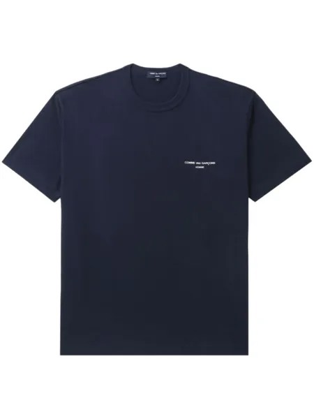 Comme des Garçons Homme футболка с логотипом, синий