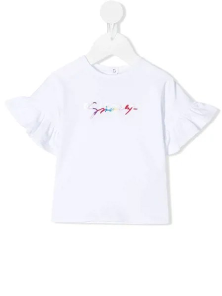Givenchy Kids топ с вышитым логотипом