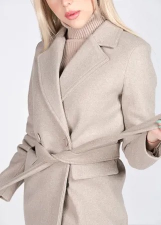 Пальто женское (B) STOLNIK 105 + пояс (42, Розовый)