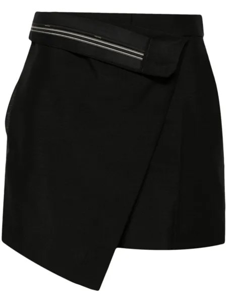 Шорты с запахом FENDI, черный