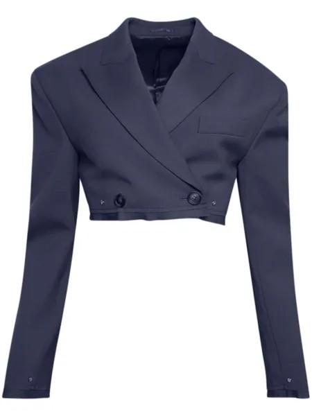 Dion Lee укороченный жакет, синий