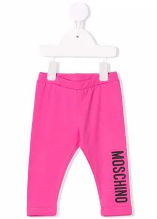 Moschino Kids легинсы с логотипом