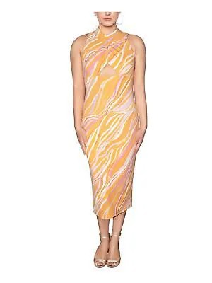 RACHEL RACHEL ROY Женское золотое вечернее платье-футляр миди без рукавов золотого цвета S