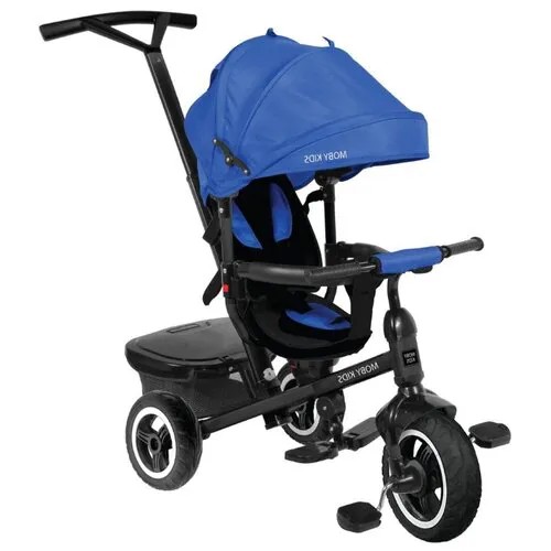 Трехколесный велосипед Moby Kids Rider 360° 10x8 AIR синий