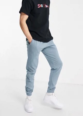 Голубые джоггеры с манжетами New Look-Голубой