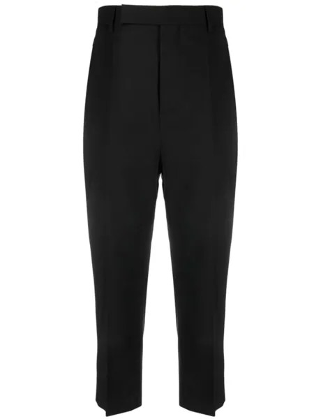 Rick Owens укороченные брюки прямого кроя, черный