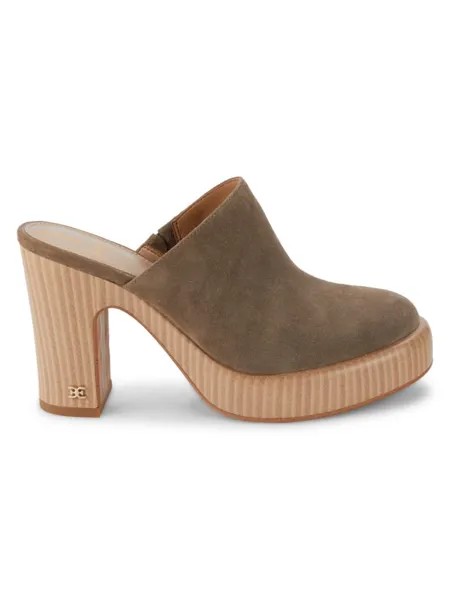 Замшевые сабо Shiloh Sam Edelman, цвет Olive