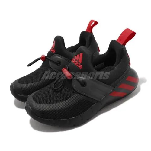 Adidas RapidaZen C Black Red Slip On Kids Дошкольные кроссовки GV8004