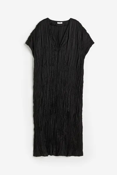 Платье-туника H&M Pleated, черный