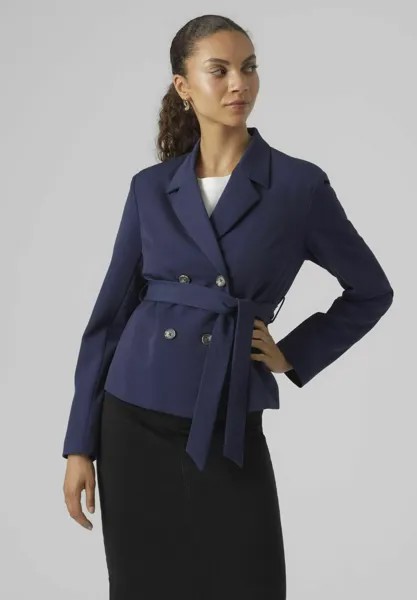 Блейзер Vmisabel Ls Belted Vero Moda, цвет navy blazer