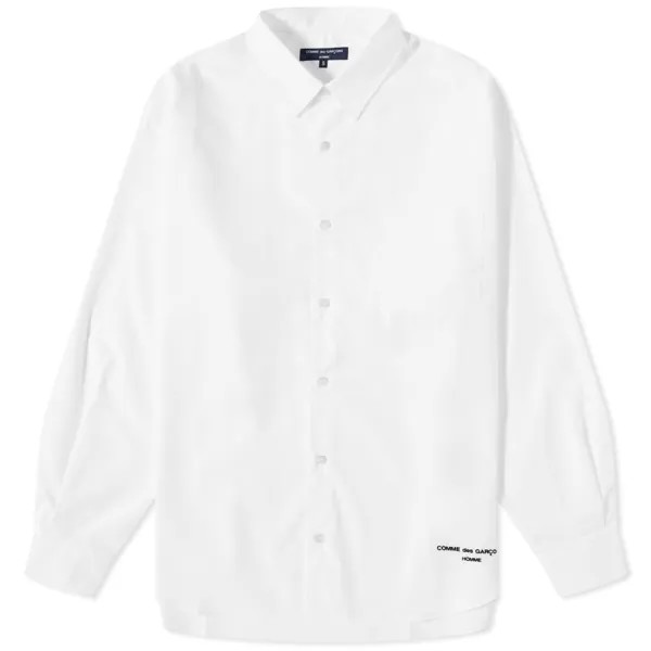 Рубашка с вышитым логотипом Comme Des Garçons Homme, белый