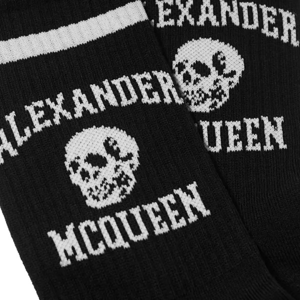 Носки с логотипом Alexander McQueen Varsity Skull