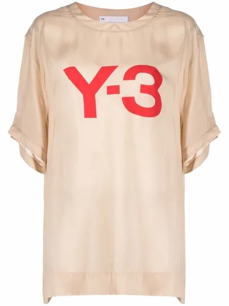 Y-3 футболка с короткими рукавами и логотипом