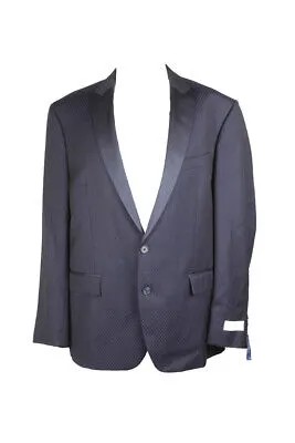 Темно-синяя приталенная куртка с принтом Ryan Seacrest Distinction 44R