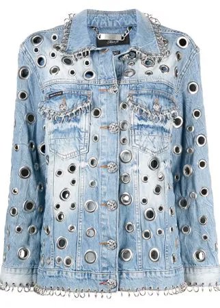 Philipp Plein джинсовая куртка с металлическим декором