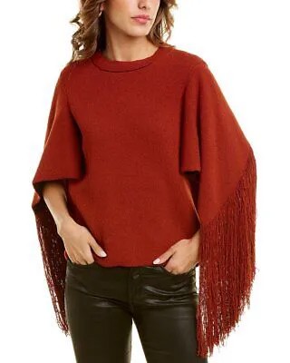 Женский свитер Proenza Schouler с рукавами-накидкой, красный, Xs