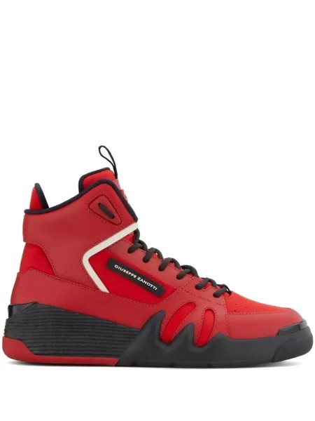 Giuseppe Zanotti высокие кроссовки Talon, красный
