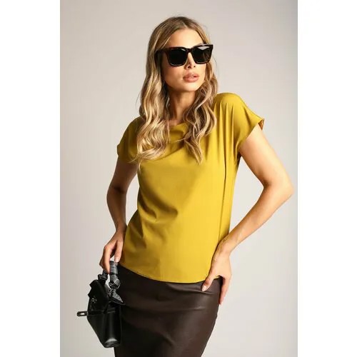 Блуза A-A Awesome Apparel by Ksenia Avakyan, размер 44, mustard