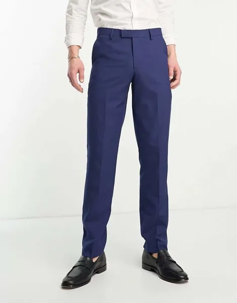 Синие свадебные узкие брюки Harry Brown