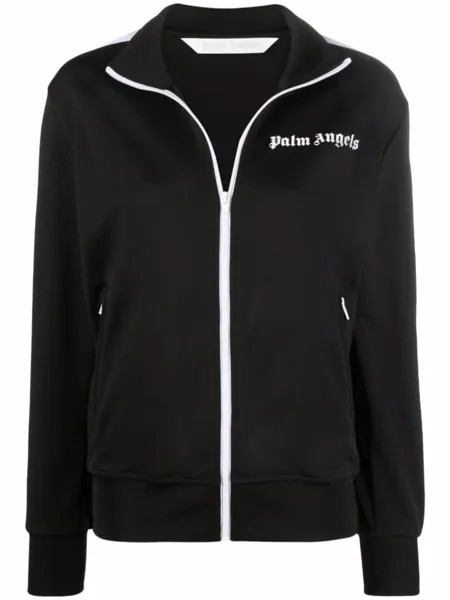 Palm Angels спортивная куртка с логотипом, черный