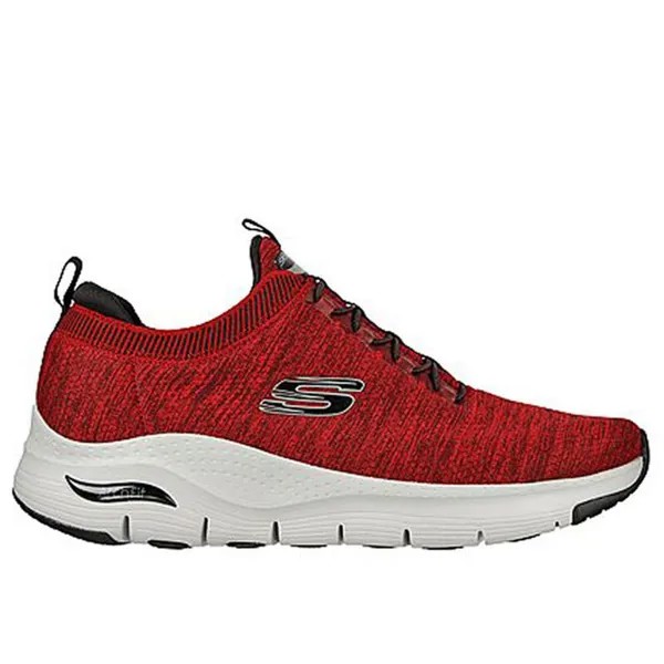 Мужские кроссовки Skechers для ходьбы 232301_RDBK Красный с резинкой