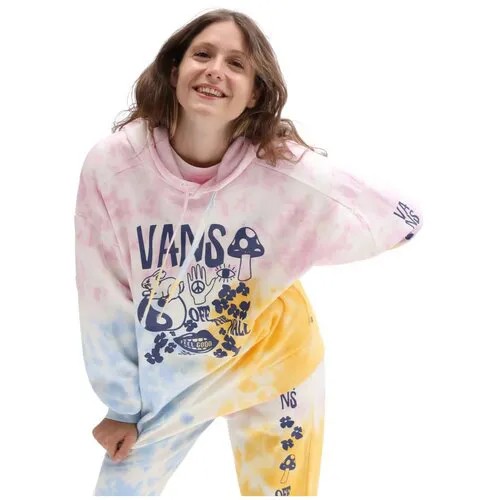 Худи VANS, размер S, голубой, розовый
