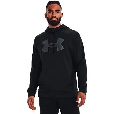 Мужские худи и свитшоты Under Armour Armor Fleece Hoodie с большим логотипом