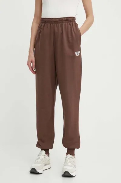 Хлопковые спортивные штаны Archive Essentials Reebok Classic, коричневый