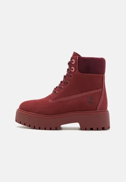 Ботильоны на платформе Stone Street Timberland, цвет dark red