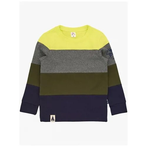 Лонгслив для мальчиков Mini Maxi, модель 2746, цвет желтый/синий, размер 116