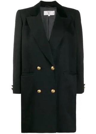 Valentino Pre-Owned двубортное пальто 1980-х годов