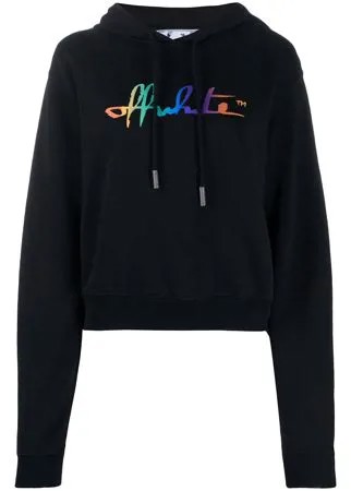 Off-White худи Script с логотипом