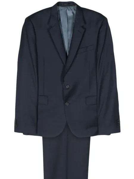 Paul Smith шерстяной костюм с однобортным пиджаком, синий