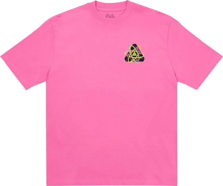 Футболка Palace Tri-Atom T-Shirt 'Pink', розовый