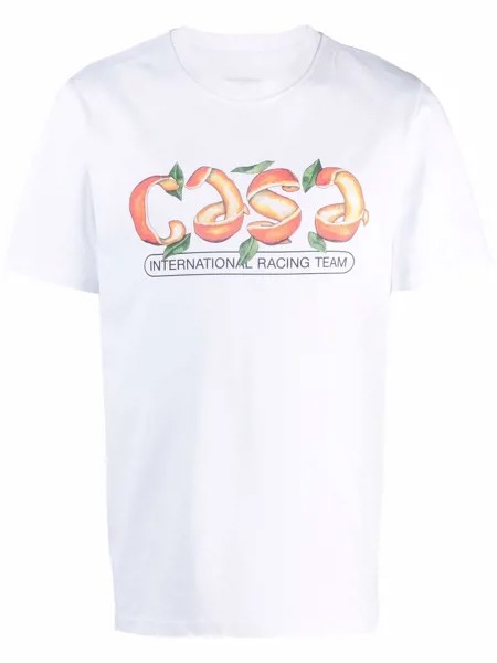 Casablanca футболка из органического хлопка с логотипом