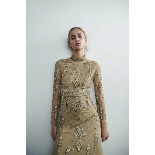 Сарафан Zara, размер S, зеленый