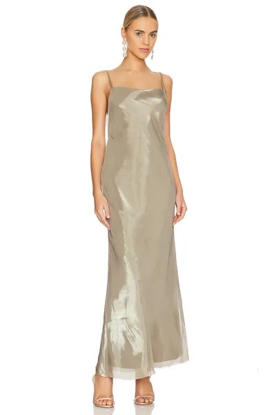 Платье макси Bec + Bridge Fleur, цвет Iridescent Silver