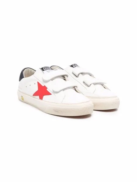 Golden Goose Kids кеды Superstar на липучках