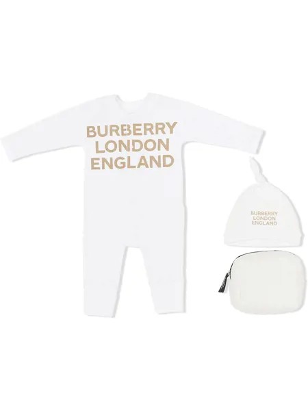 Burberry Kids ромпер с логотипом