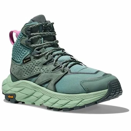 Ботинки хайкеры HOKA, размер US8.5B/UK7/EU40 2/3/JPN25.5, фиолетовый, зеленый
