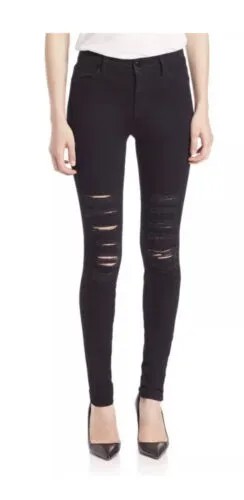 Джинсы J Brand Jeans Maria, мягкие узкие леггинсы с высокой посадкой, джеггинсы, брюки черного цвета с сердечками